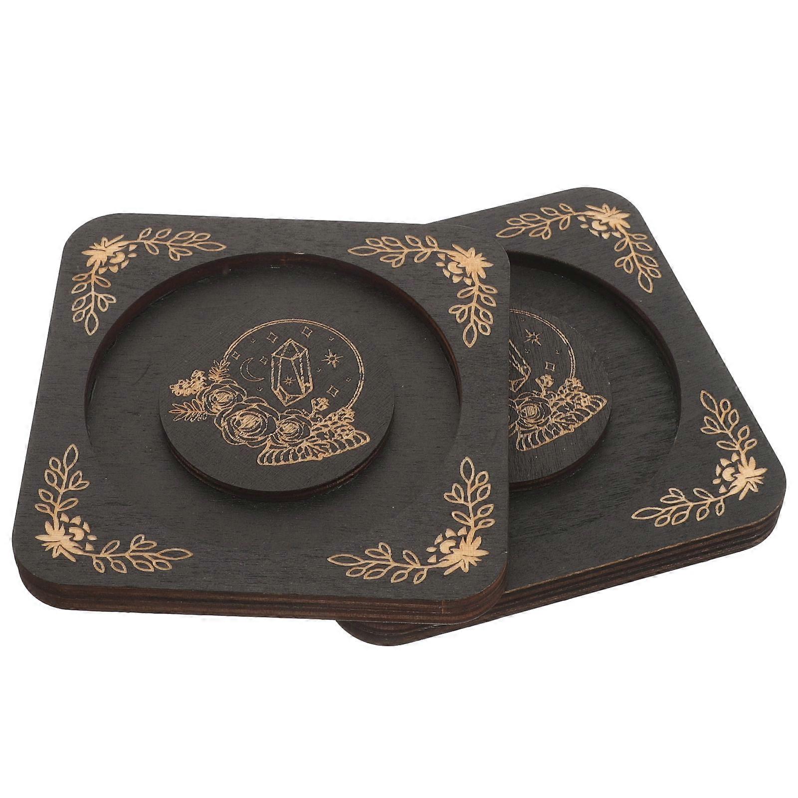 Wooden Bangle Display Tray Bracelet Organizer for Storage 2Pcs