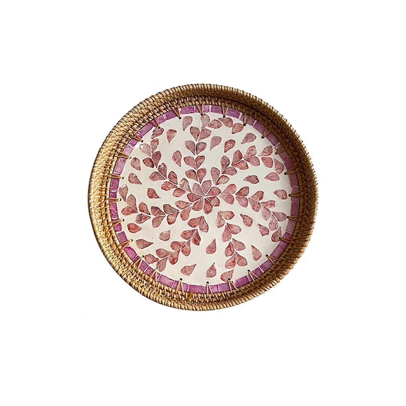 Handmade Woven Fruit Basket for Kitchen Counter and Coffee Table Storage Decor