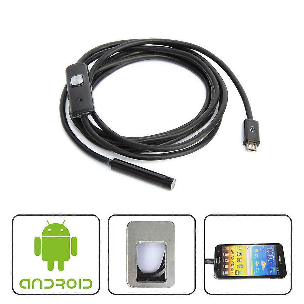 OTG Waterproof Camera for Pipeline Detection with Builtin LED Light and 5M Cable Length