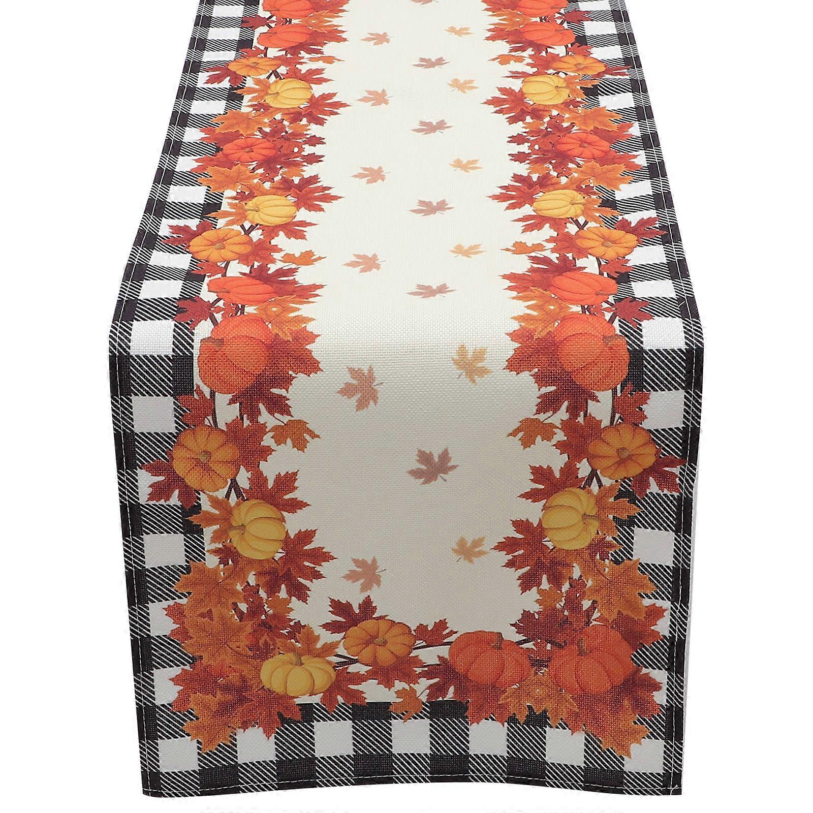 Autumn Table Runner Rustic Farmhouse Design Dining Table Protecting Assorted Color 1Pack