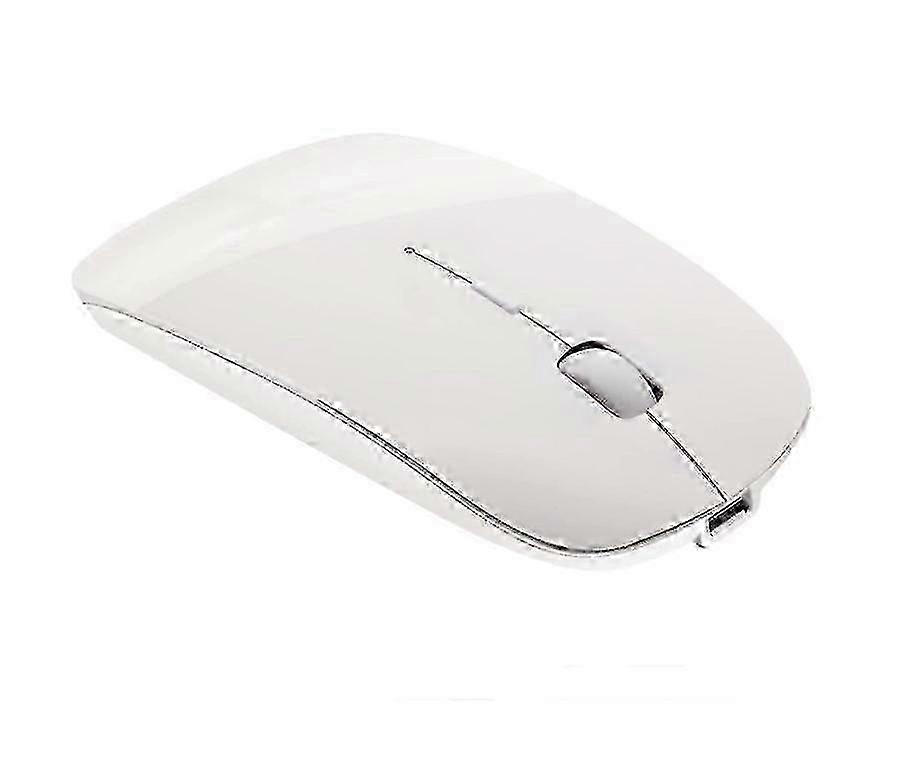 Bluetooth Mouse Rechargeable Wireless Mice Slim Cordless Mouse For Pc Computer Android  White