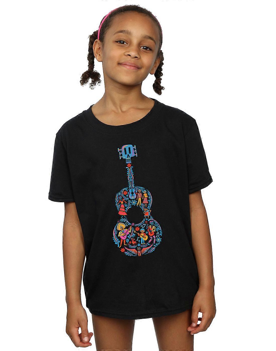 Disney Mädchen Coco Guitar Pattern T-Shirt