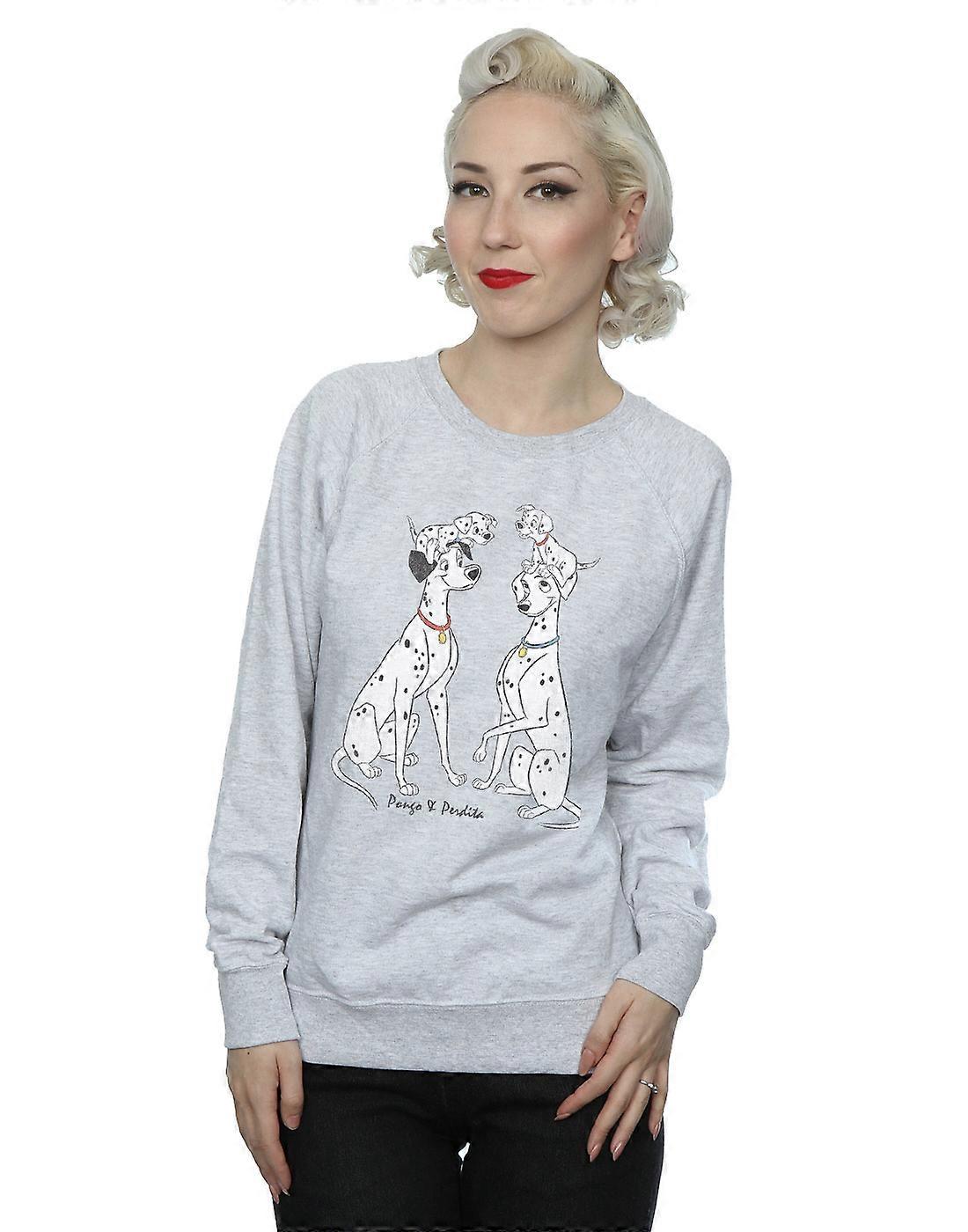 Disney Women's Classic Pongo And Perdita Sweatshirt