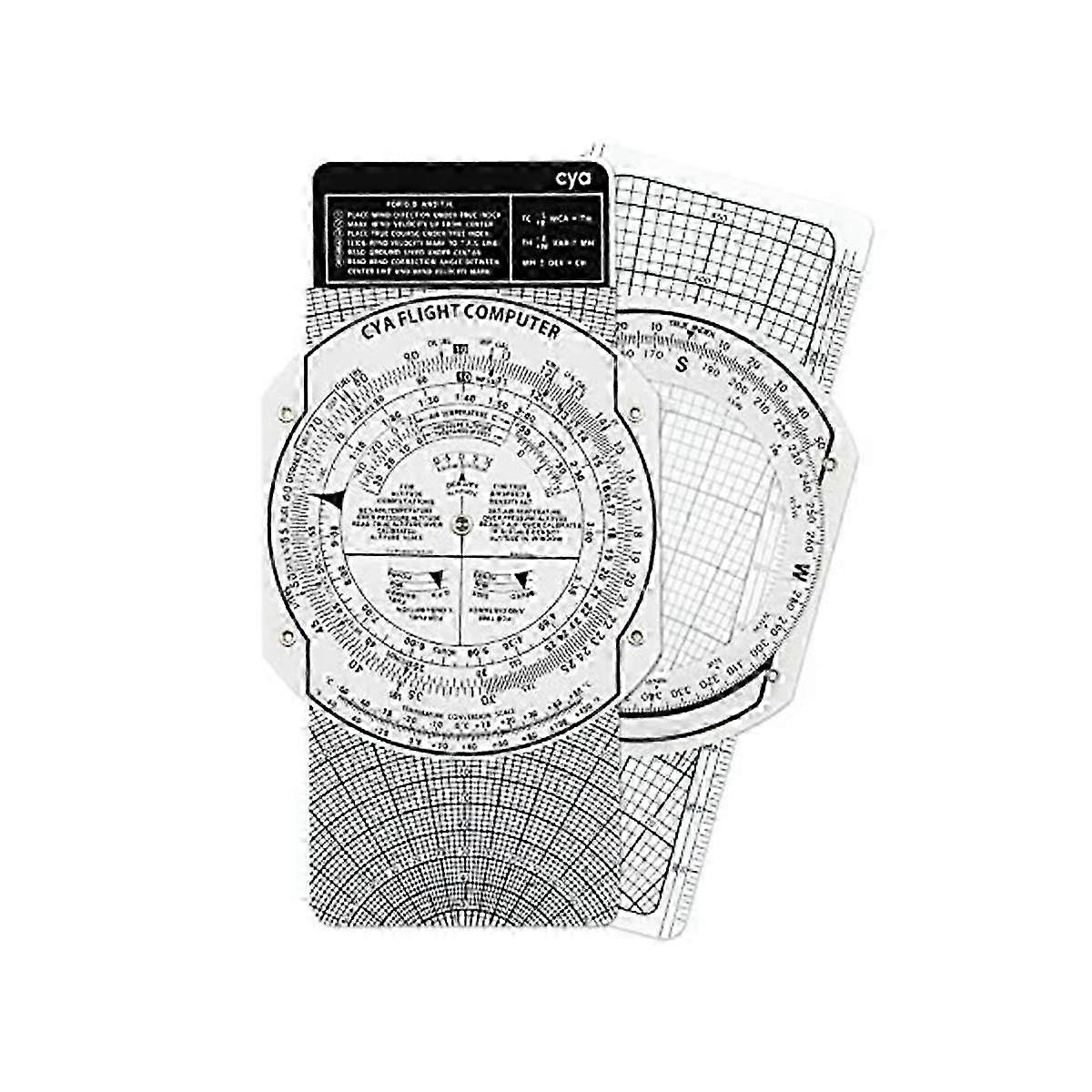 E6B Plastic Flight Computer, Patented Aviation Pilot Flight Computer Calculator Standard Flight Trai