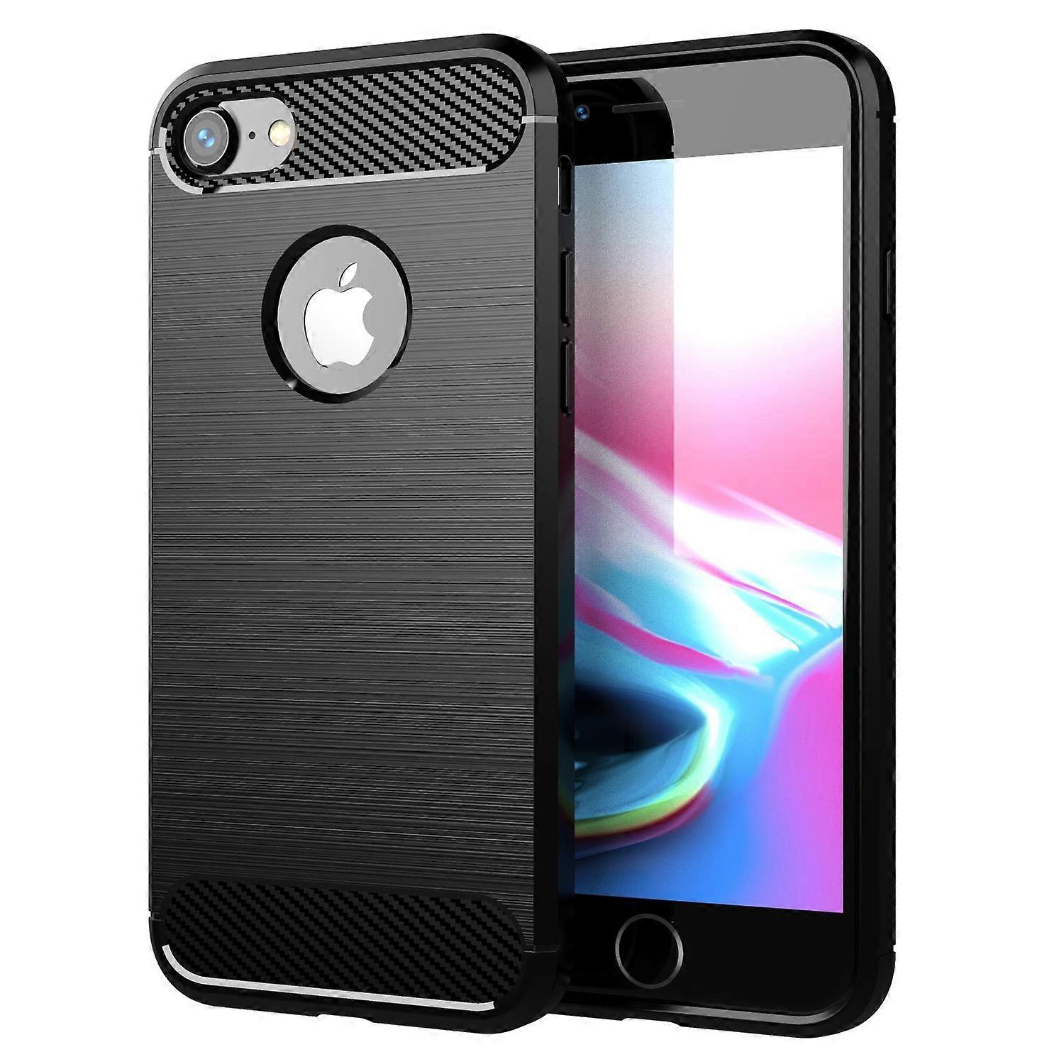 TPU Protective Case iPhone 7 / 7S / 8 Case - Carbon Look