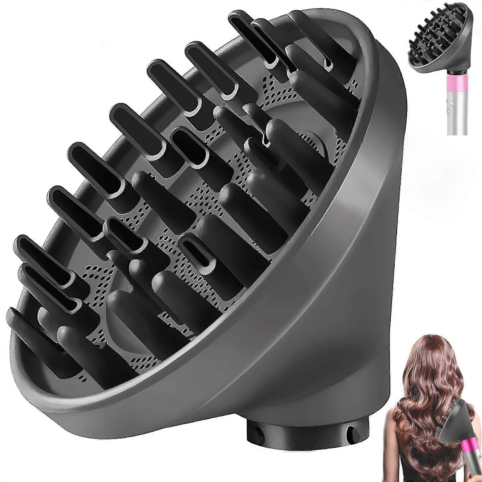 Diffuser Attachment for Curls HS01 HS05 Grey Fast Drying Frizz Reduction for Dyson Airwrap