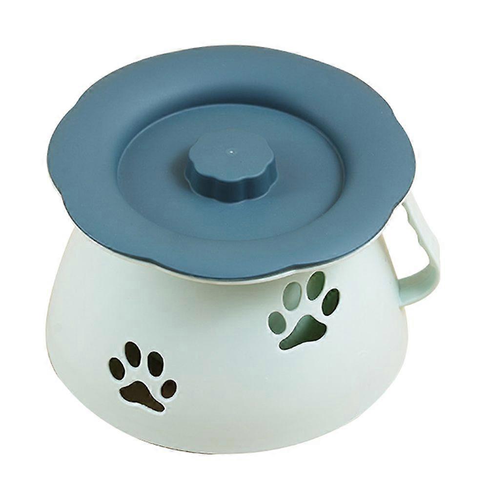 1 sputacchiera per la casa in plastica con coperchio e maniglia