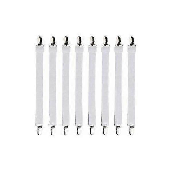 Sheet fixing clips, adjustable sheet tensioners, for sheets, sofa, white