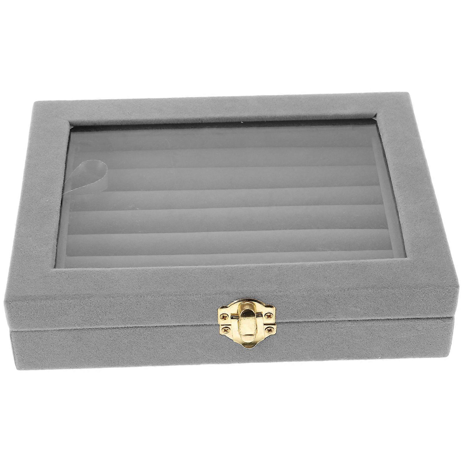 Jewelry Ring Box for Storage 3Pcs Light Grey Display Organizer Sets