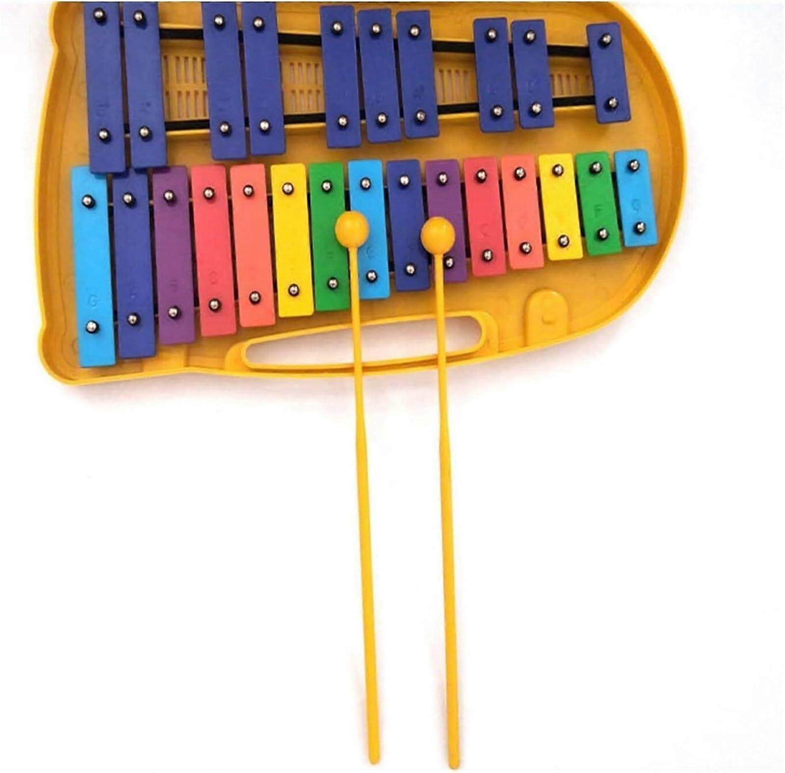 25 Note Xylophone for Beginners with Engraved Notes and Carrying Case for Music Lessons