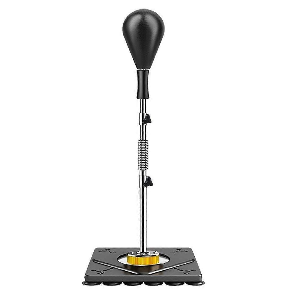 Boxing Punching Bag with Adjustable Height, Solid PU Speed Ball, 32 Strong Suction Cups for Adults