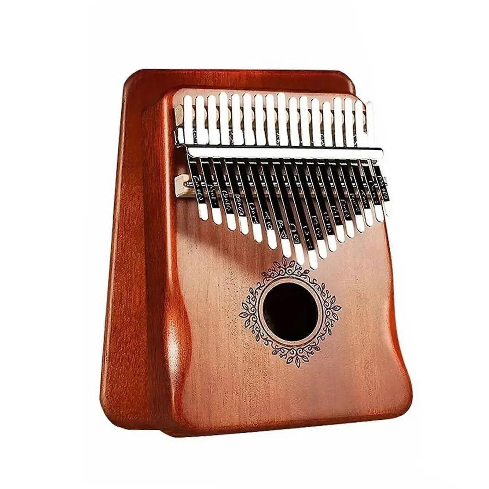 Kalimba 17 Key Solid Wood Thumb Piano with Bag, Clear Sound, Beginner Friendly Design