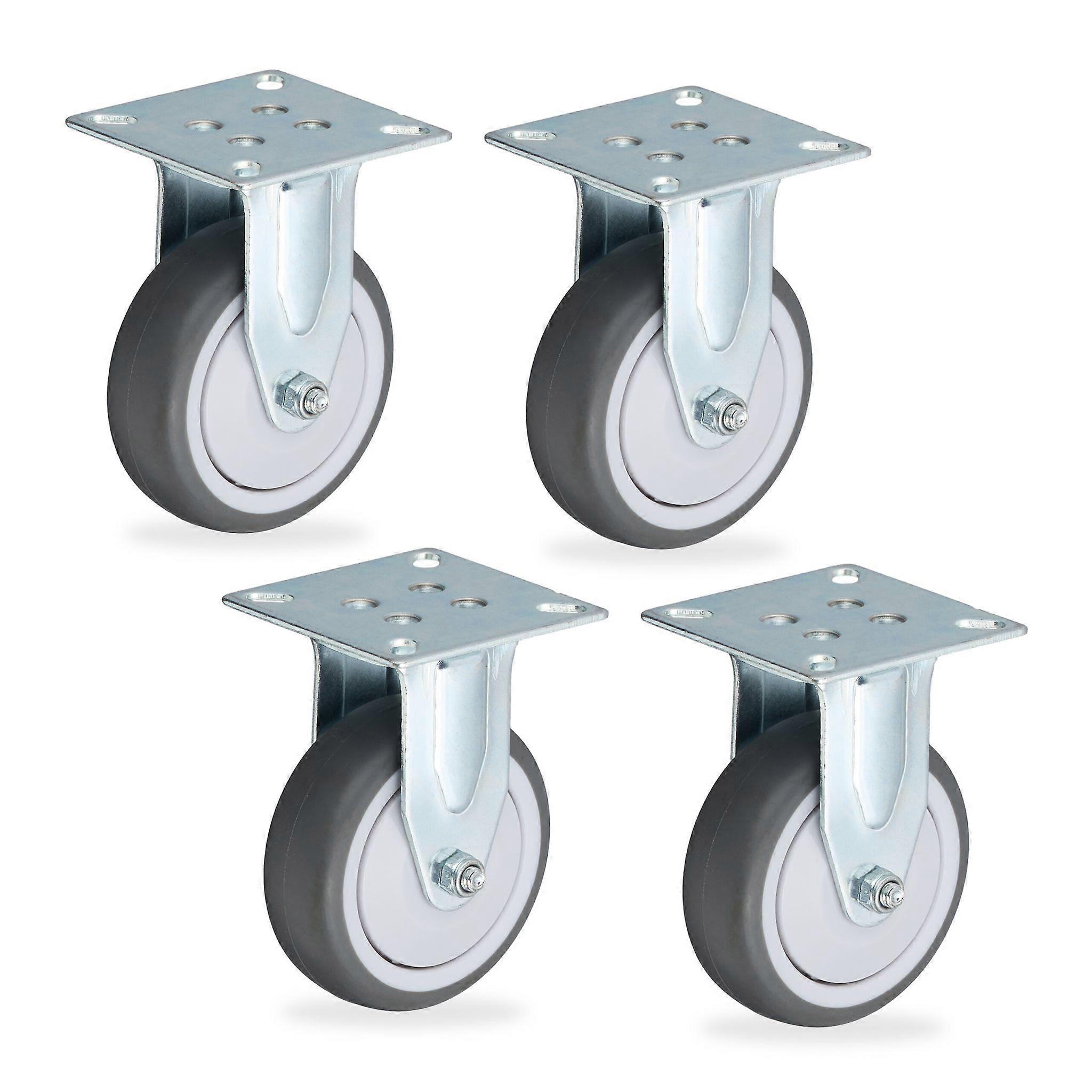 Fasta hjul, 4-pack