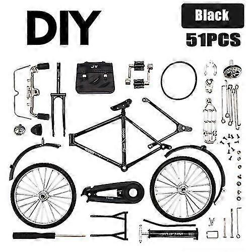 Bicycle Toy Black Diy Toy Gift