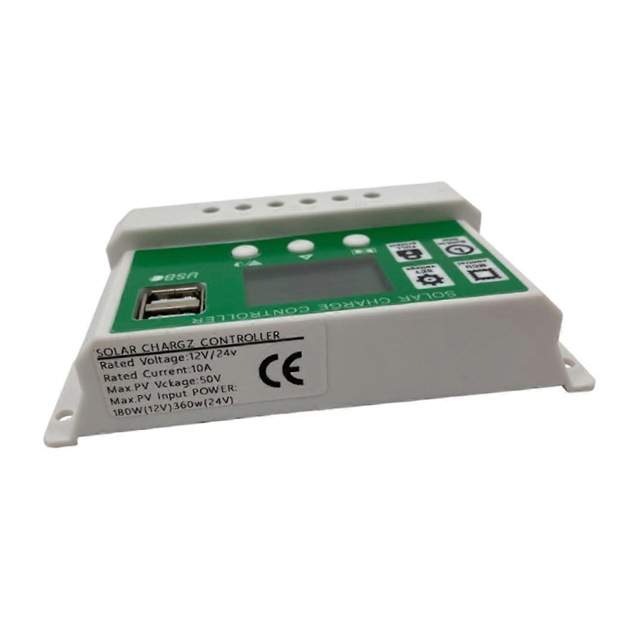 Solar Charge Controller 12V 24V Solar Panel Regulator with Dual Voltage Support and MultiBattery Compatibility