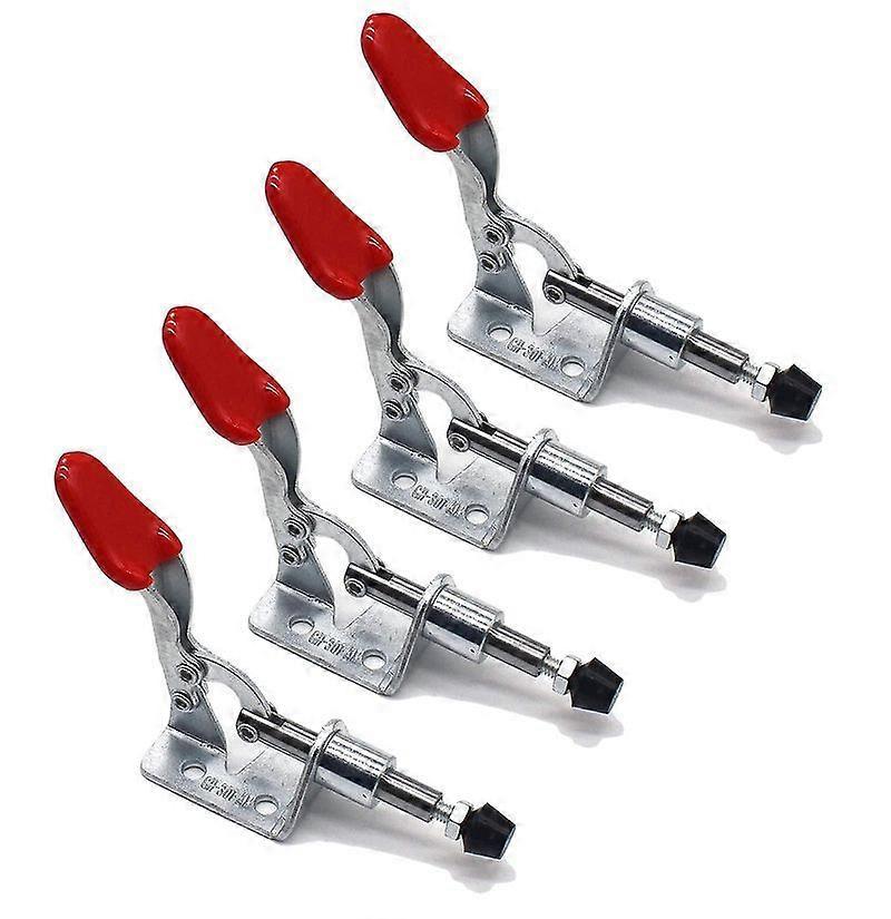 4pcs Horizontal Clamp - Push-pull Action Hand Tool - Quick Release Toggle Clamp - For Machine Operation - Woodworking - Welding