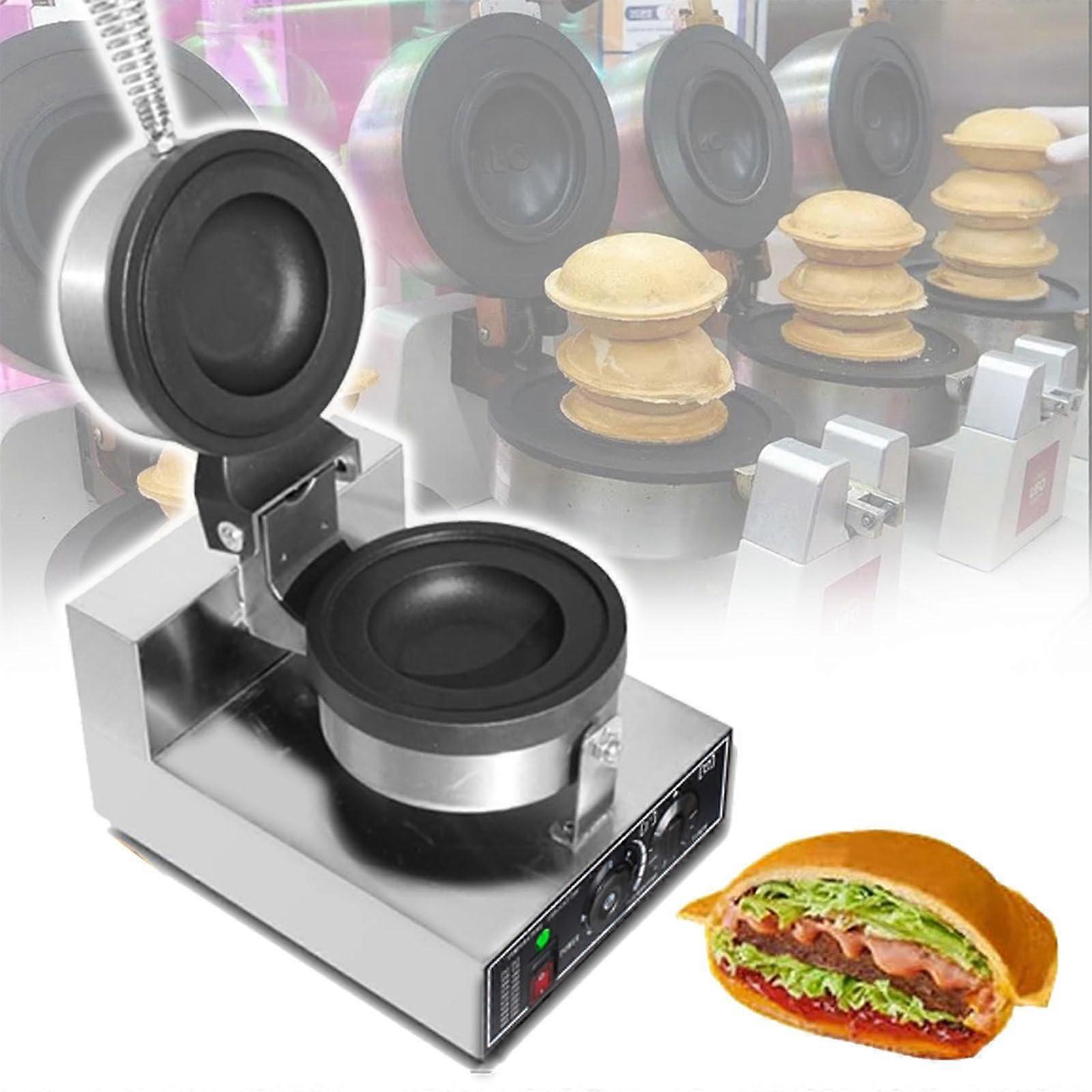 Commercial Electric Burger Press with DualSided Heating, Nonstick Coating, Adjustable Temperature Control