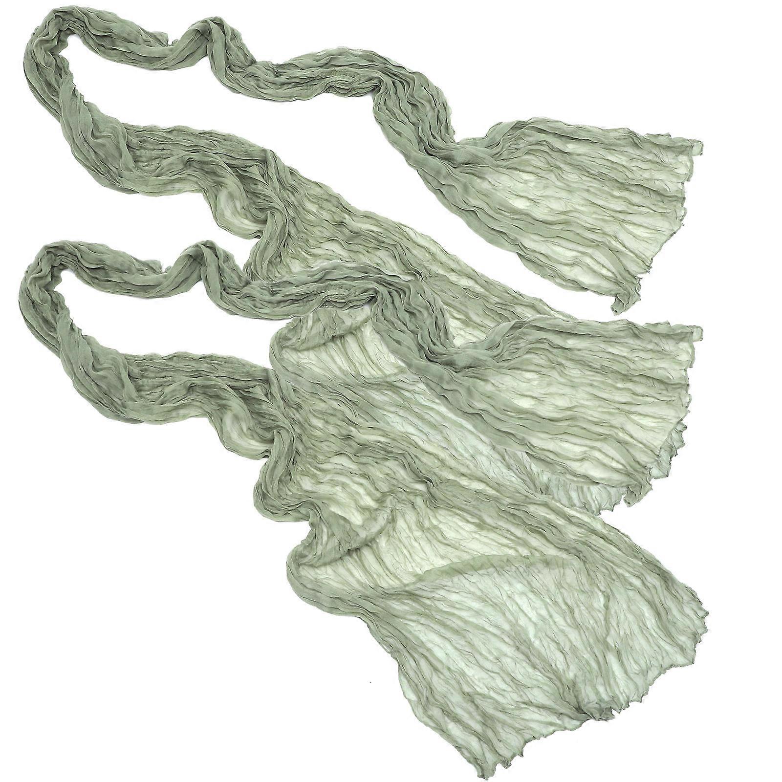 Wedding Table Runner for Party Decor Rustic Style 4Pcs Light Green