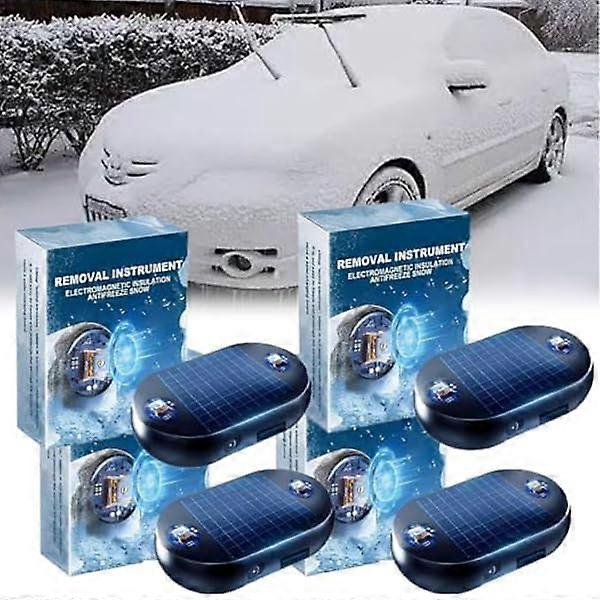 Electromagnetic Car Snow Removal Device with Ice Prevention Technology, Winter Windshield Defroster Set 4pcs