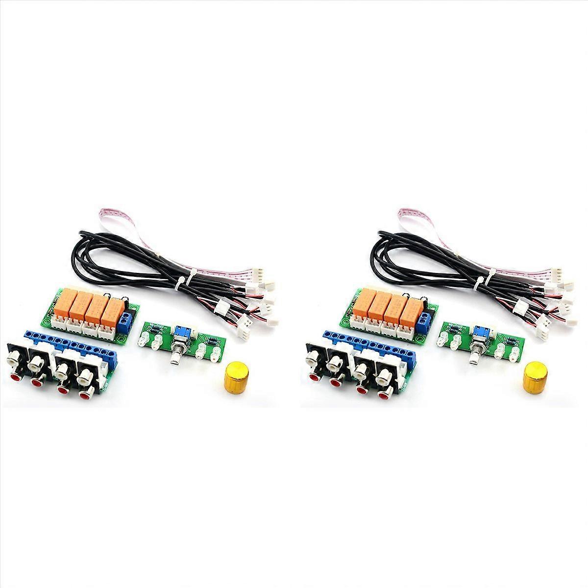 Relay 4-Way Audio Input Signal Selector Switching