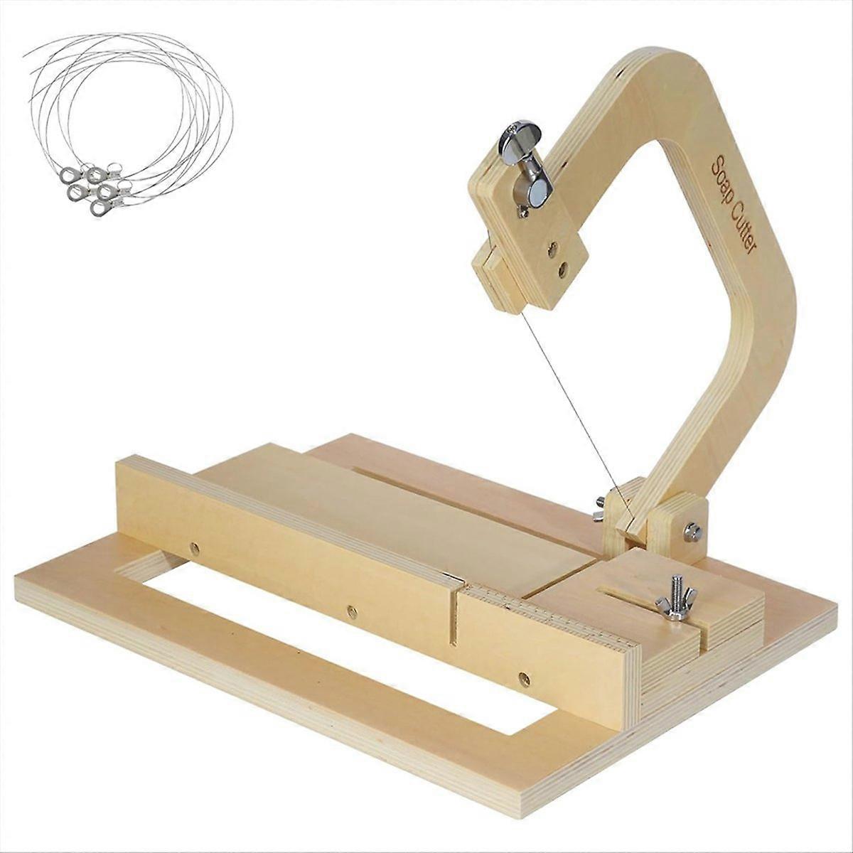 Wooden Soap Cutters for Soap Making, Adjustable Wire Soap Cutter