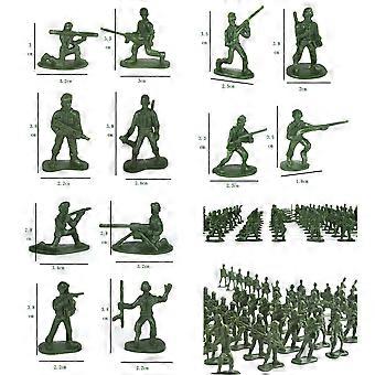 Military Figures Plastic Soldiers Model Toy for Kids Playing 200Pcs Set Accessories