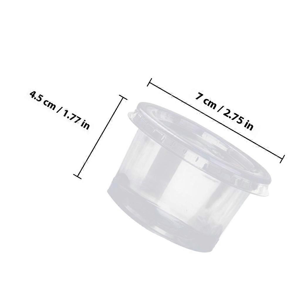 Plastic Dessert Cups Clear Pudding Containers for Home 50Pcs Pack
