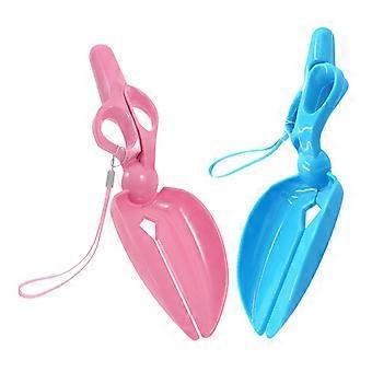 2pcs Dog Pooper Scooper with ScissorStyle Mechanism, Lightweight Pet Waste Picker for Dogs and Cats
