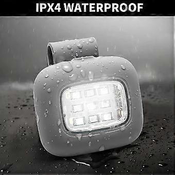 Paquete de 2 luces LED de seguridad para correr, negras, resistentes al agua, 5 modos, carga USB, clip magnético potente para correr, caminar y hacer senderismo de noche.