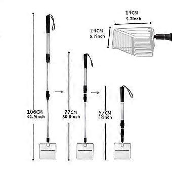 Chicken Coop Rake Retractable Cat Litter Scoop Chicken Coop Cleaning Tools Poop Shovel Garden Separating Poop And Debris Tools