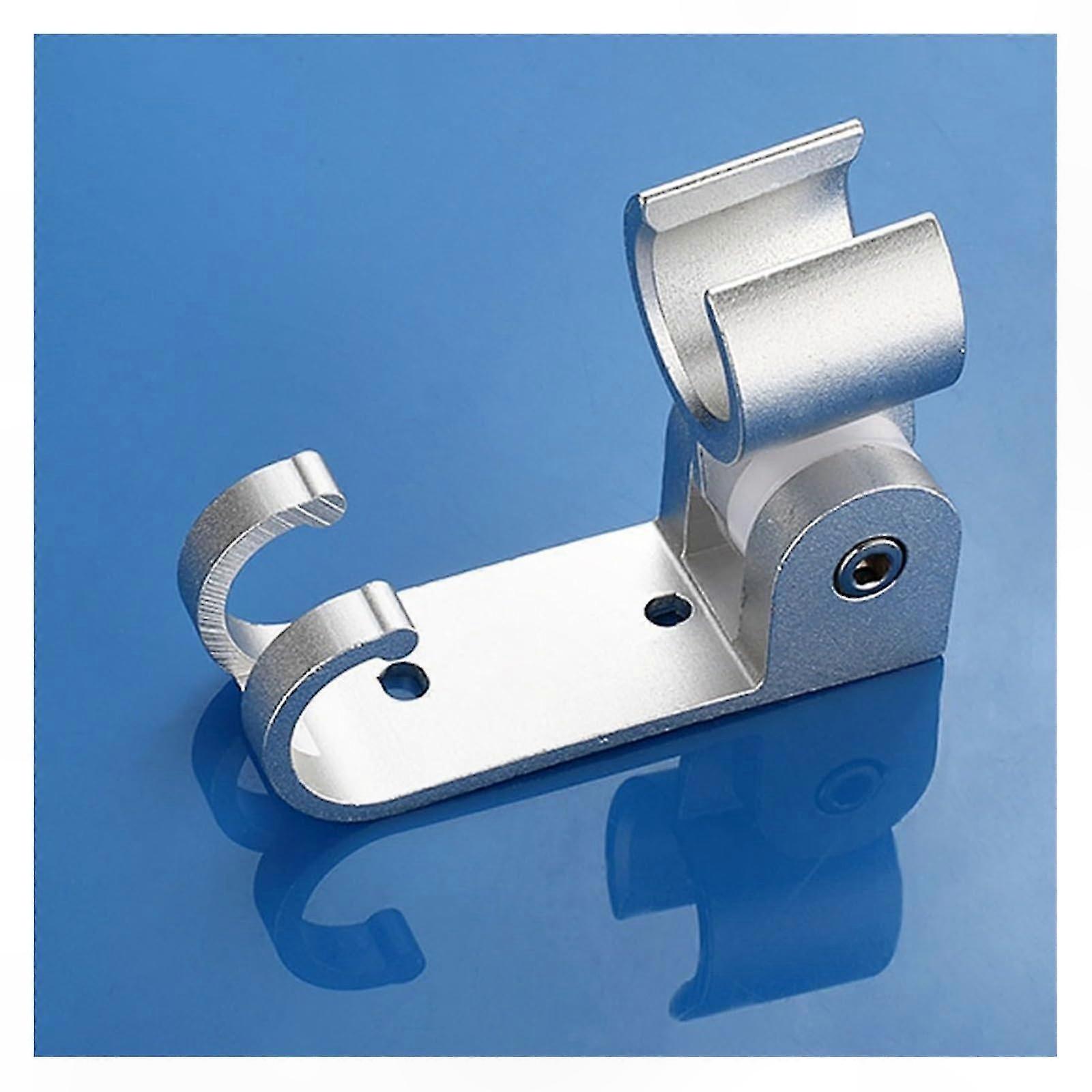 Adjustable Wall-Mounted Shower Head Holder with Solid Aluminum Hand Shower Bracket
