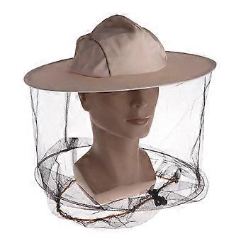 Chapéu com véu para apicultura e tela para proteção confiável do rosto e pescoço. Leve e confortável.