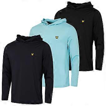 Sweat à capuche de golf polyvalent Lyle & Scott Core pour homme, collection 2026, en tissu stretch intermédiaire.