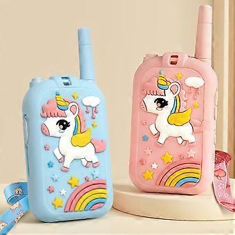 Walkie-Talkies für Kinder mit Videofunktion: 2er-Pack wiederaufladbares Spielzeug für Kleinkinder mit HD-Kamera und Stimmverzerrer, große Reichweite, Geschenkidee für Jungen und Mädchen im Alter von 3-8 Jahren.