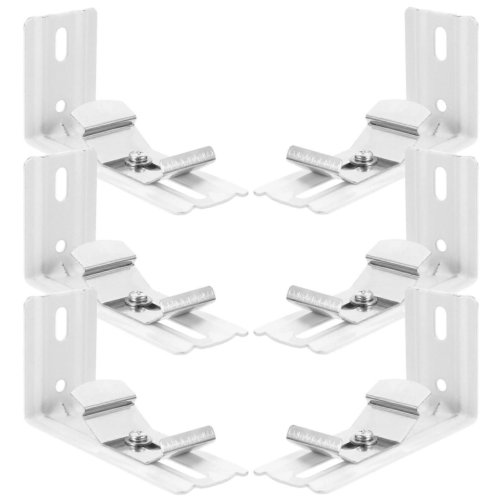 6pcs L Shaped Vertical Blind Bracket Easy Installation Blind Metal Bracket Vertical Blind Accessory