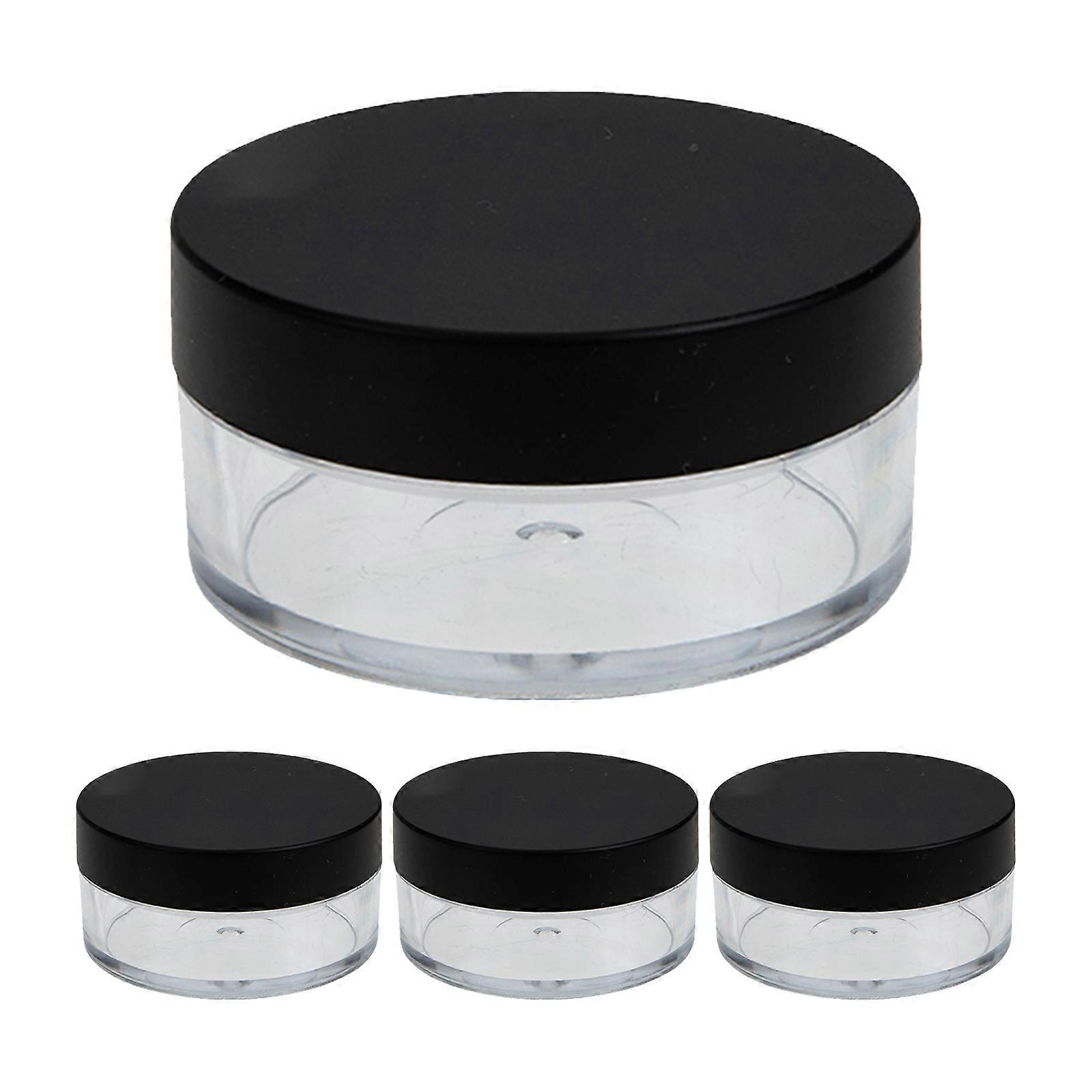 Empty Makeup Box Loose Powder Container for Home 4Sets Plastic Material