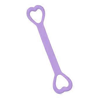 Elastic Yoga Resistance Band Fitness Rope Sports Equipment Puller Great For Daily Stretching And Strengthening  Purple