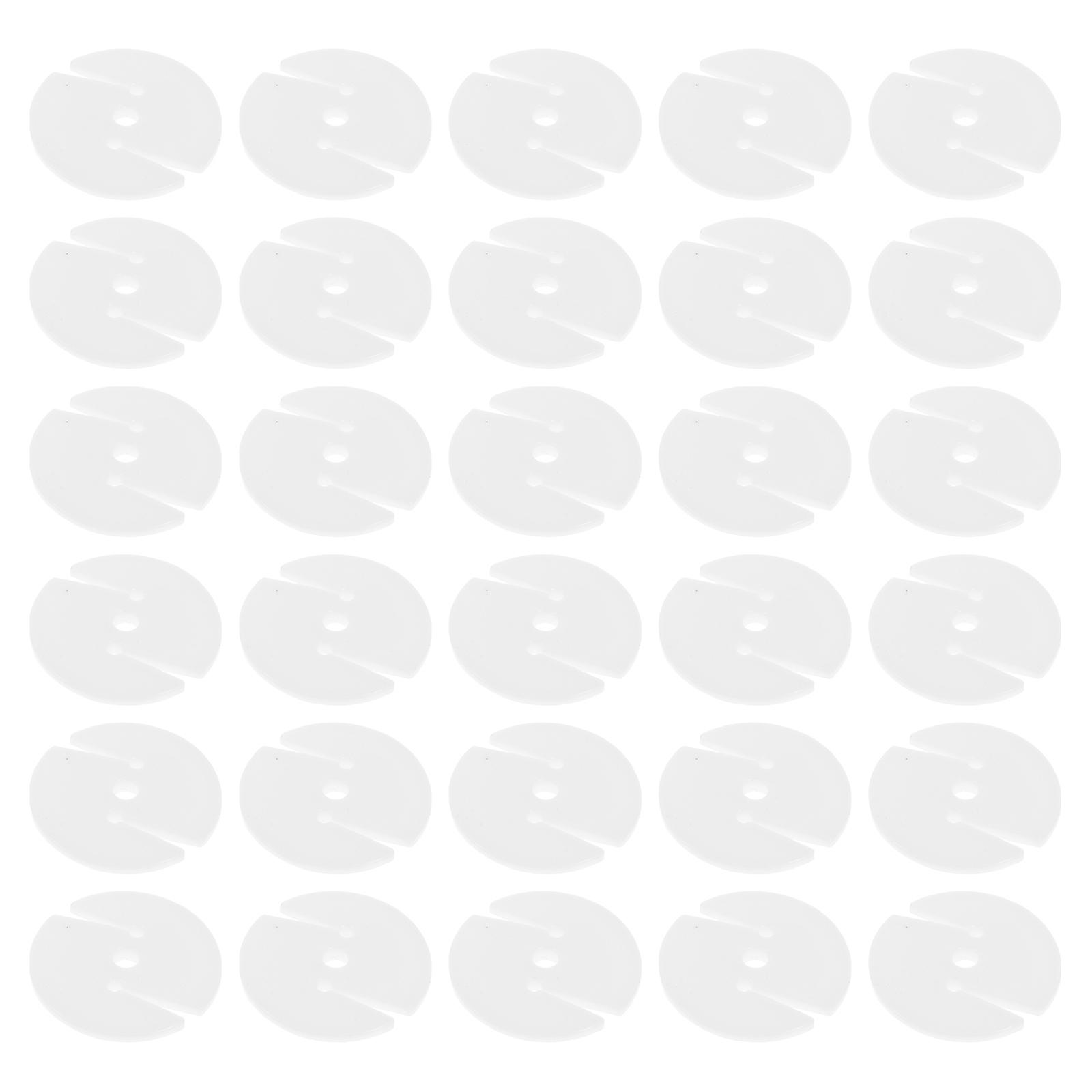 Three Holes Pull Buckle Sofa Button Circular Gaskets for Home Use 100Pcs