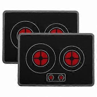 2pcs Kids Induction Cooker Toy: Realistic Pretend Play Stove with Lights & Sounds - Toddler Kitchen Playset Accessories