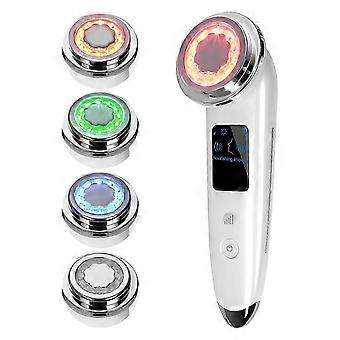 Massaggiatore viso elettrico lifting 4 in 1, strumento per la cura della pelle anti-età, rassodante e tonificante (bianco)