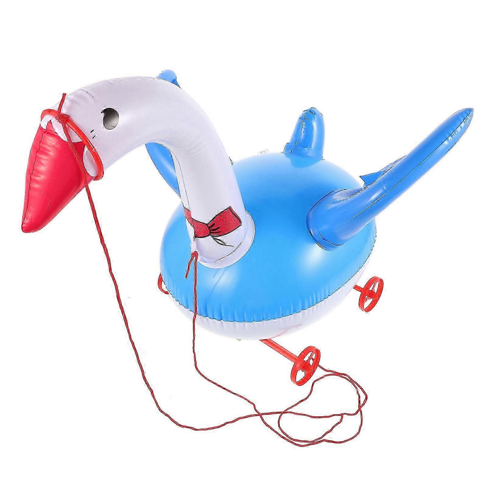 Creative Frog Inflatable Toy for Kids with Pull String 1 Piece