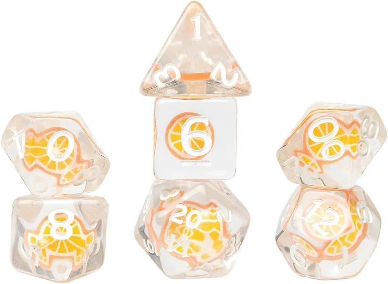 Sirius Dice Orange Fruit Slice Dice Set