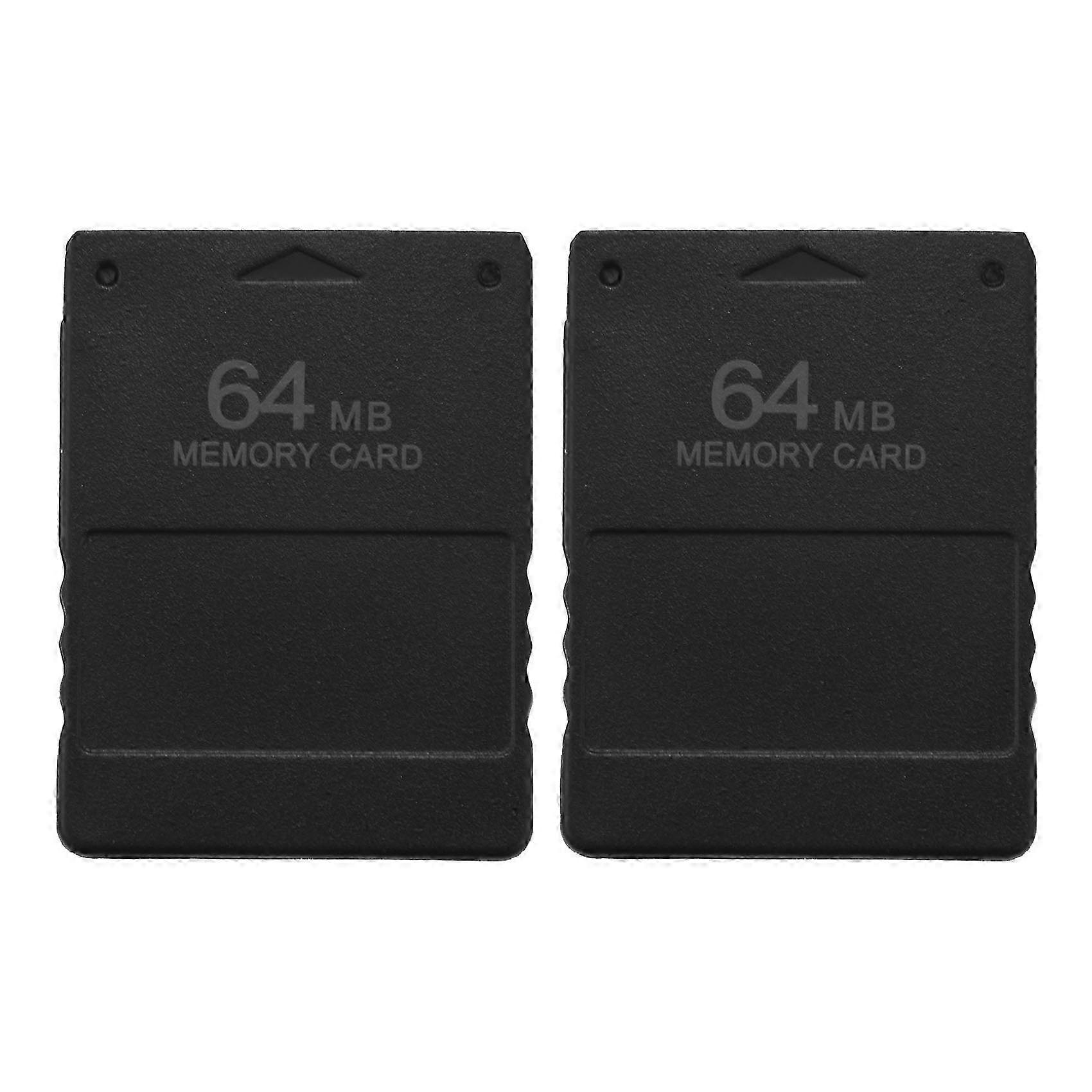 2X 64MB Memory Save Card compatible with PlayStation 2 PS2 Console Game