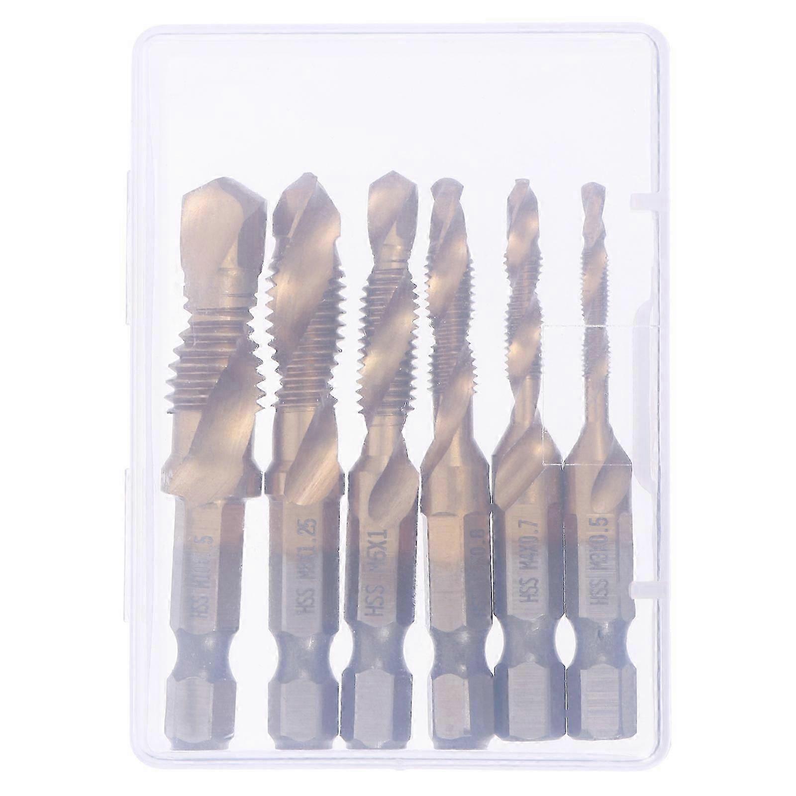Drill Tap Bit Kit | 6Pcs | Single-hand Operation | For Professionals & DIY Users