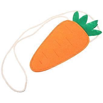 Petit sac à carottes, sac de rangement pour carottes de Pâques, sac à carottes portable pour enfants avec bandoulière, idéal pour les filles.