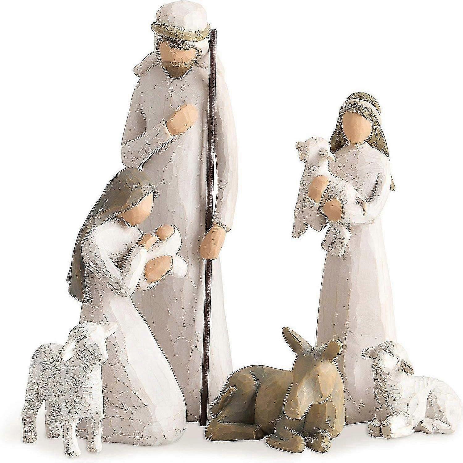 Weihnachtskrippe aus Weidenbaum