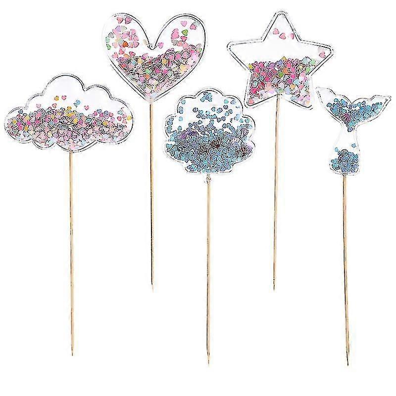 5pcs cake decorations , Fruits Cake Topper