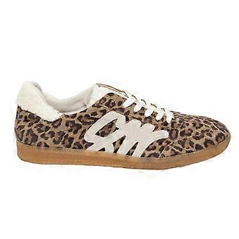 Steve Madden Womens/Ladies Elora Leopard Print Textile Trainers