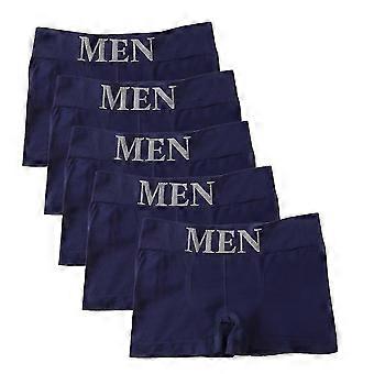 5pcs Men's High Elastic Breathable Boxers Briefs Comfortable Soft Underwearxx