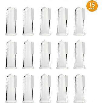 15pccs Soft Toothbrushes Of Silicone Animal Finger, Dog Teeth Of Dog Toothbrush Cleaning Dental Care